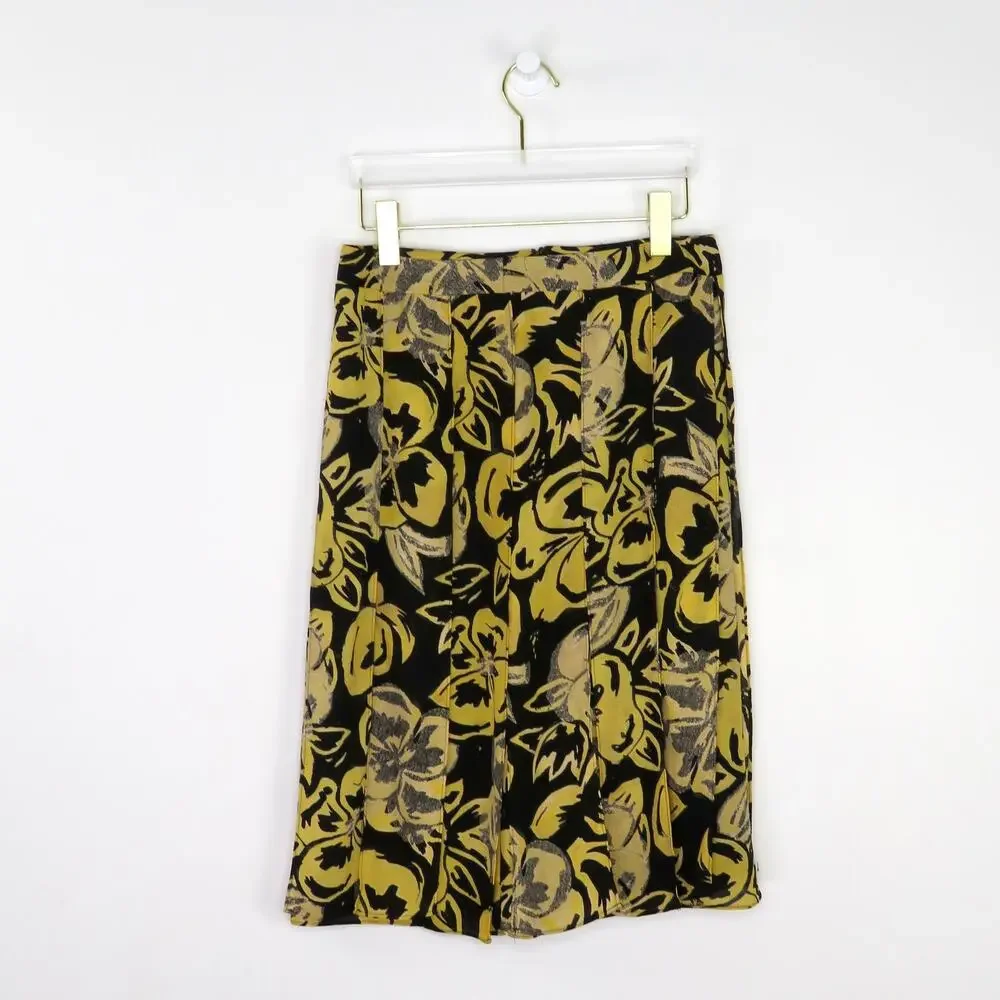 Who What Wear Art Deco Floral Tassel Skirt Size 6 Small